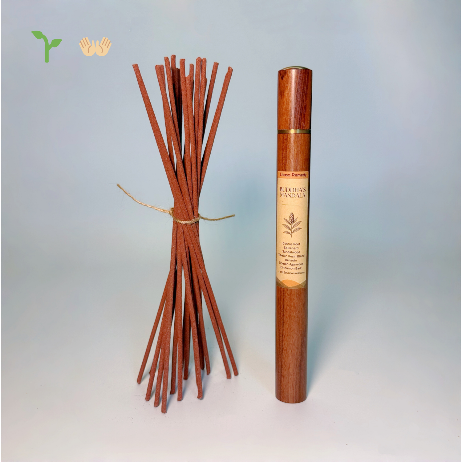 Lhasa Remedy Buddha's Mandala blessing stick with intricate design, used for spiritual blessings and auspicious rituals.