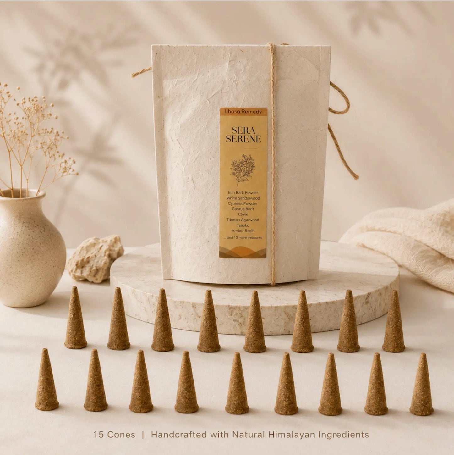 Sera Serene Incense Cones for Meditation & Deep Calm