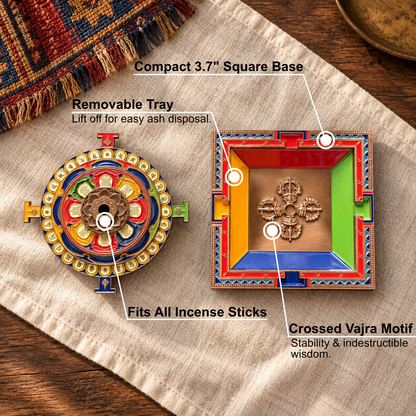 Potala Palace Five-Color Mandala Tibetan Incense Holder