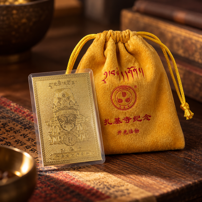 Zaki Lhamo Gold Prayer Card