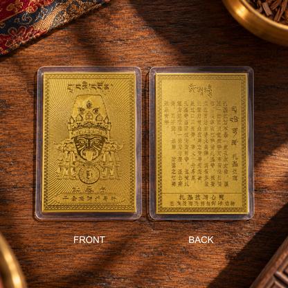 Zaki Lhamo Gold Prayer Card