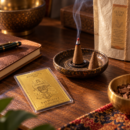 Zaki Lhamo Gold Prayer Card