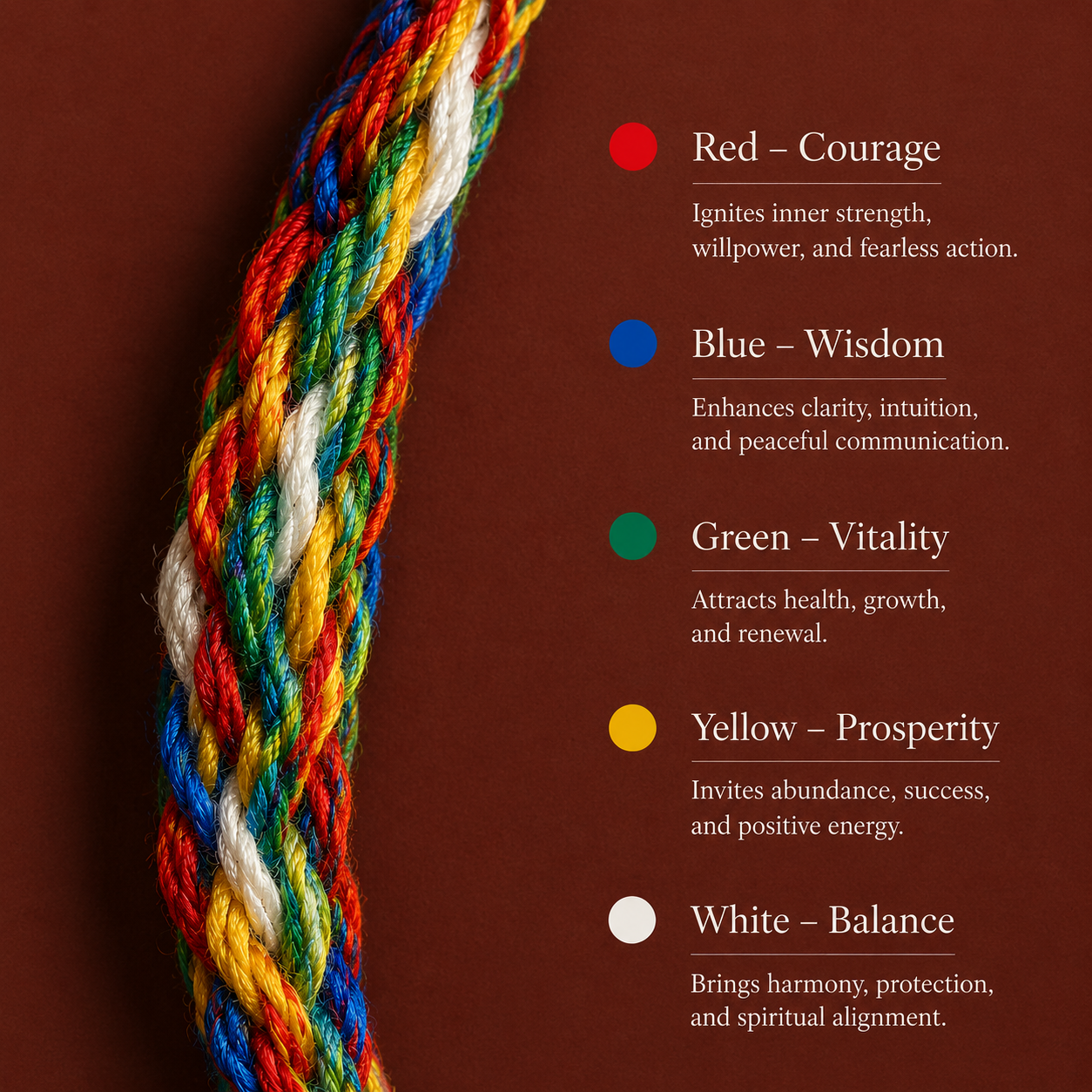 Prayer Wheel Woven Blessing Bracelet