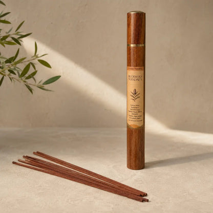 Lhasa Remedy Buddhas Mandala Tibetan incense rosewood tube with costus root spikenard cinnamon sticks