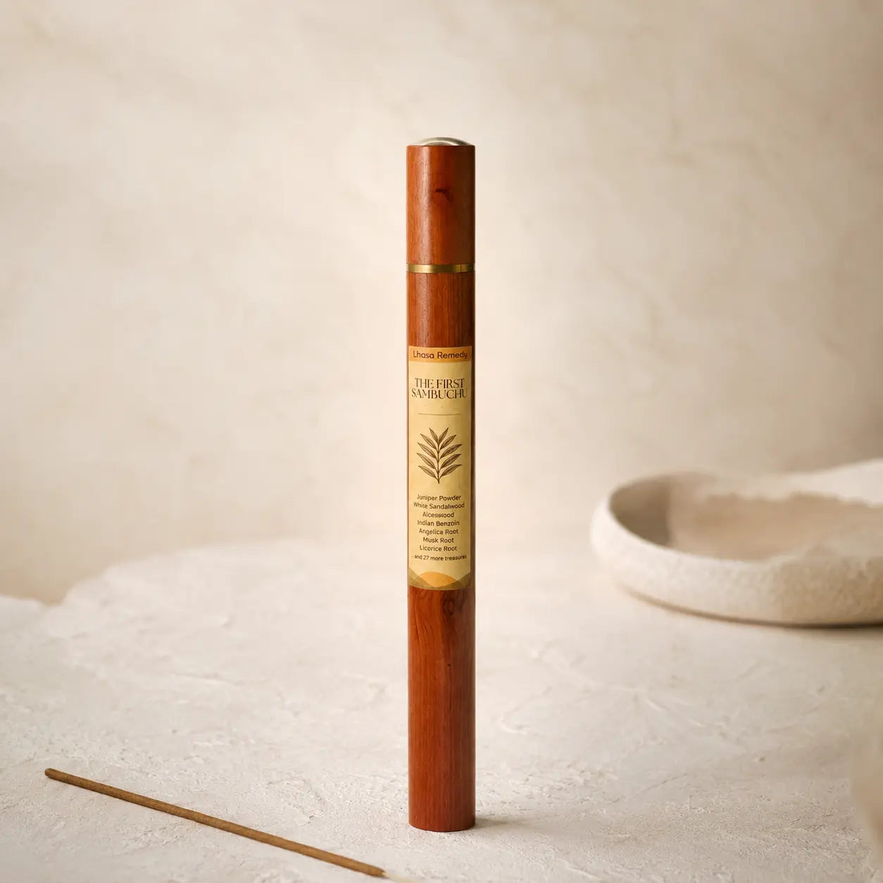 Lhasa Remedy The First Sambuchu Tibetan incense rosewood tube juniper sandalwood aloeswood product shot