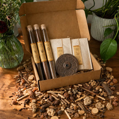 Lhasa Remedy Tibetan incense 5 scent all in one set whats inside Nimu 30 Chomo 12 Potala 15 sticks Sera Lucky 20 cones