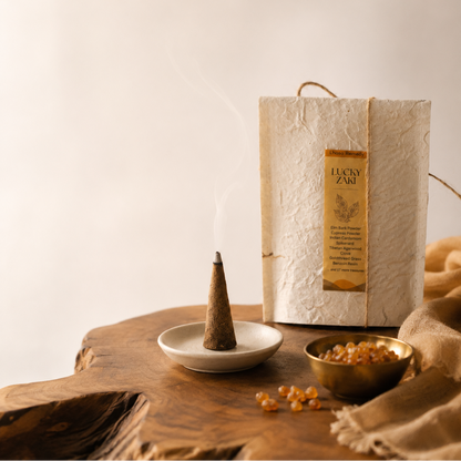 Lucky Zaki Incense Cones for Mood Uplift & Abundance Attraction