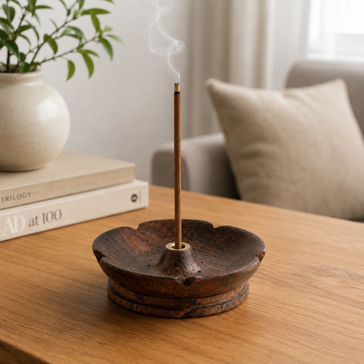 Open Petal Incense Bowl