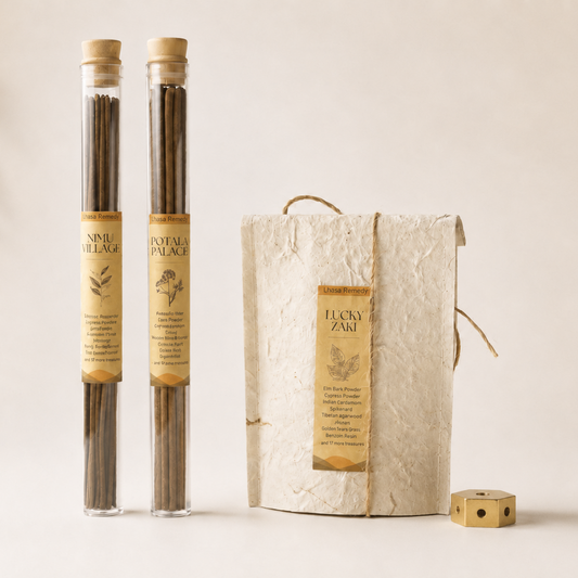 Zen Groove Meditation Incense Collection: Nimu Village Sticks & Potala Palace Sticks & Lucky Zaki Cones